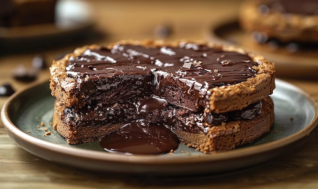 CloseUp of a Decadent Chocolate Cake