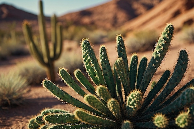 Closeup of a desert plant