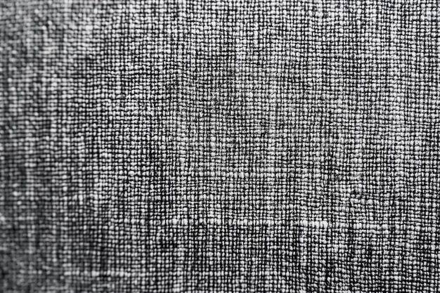 Photo closeup detail of grey fabric texture background copy space for text