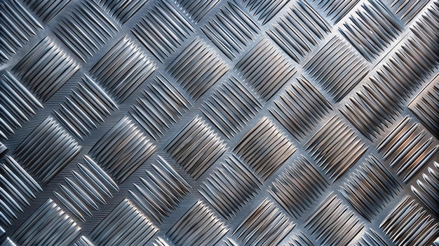 Photo closeup of a diamond plate texture showing raised lines creating a repeating pattern