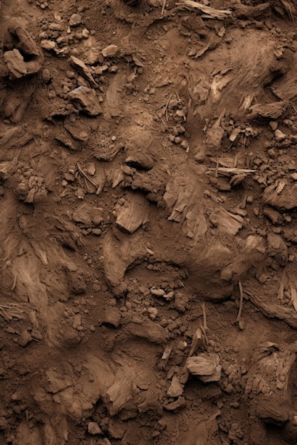 Photo closeup of dirt surface with rocks