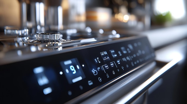 CloseUp of Dishwasher Control Panel Showcasing Settings