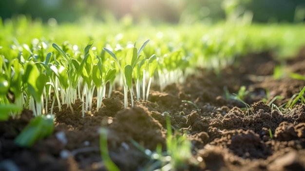 A closeup of a diverse cover crop planted to prevent erosion and add essential nutrients back into