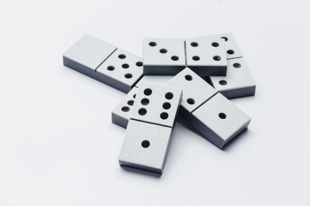 Closeup of domino game