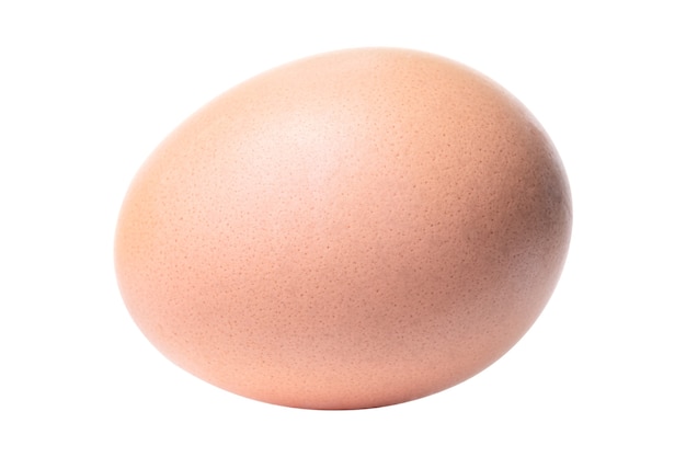 Closeup of egg isolated with clipping path