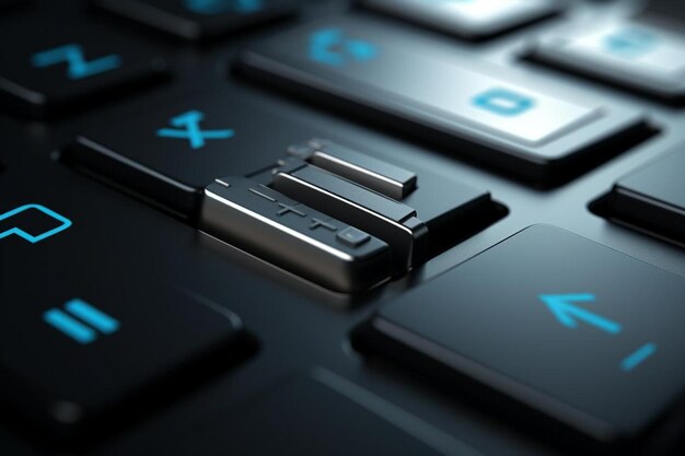 Closeup of a enter key