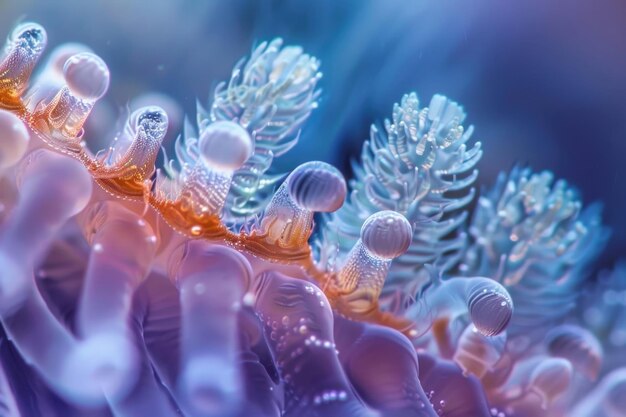 Closeup of the fascinating world of microorganisms