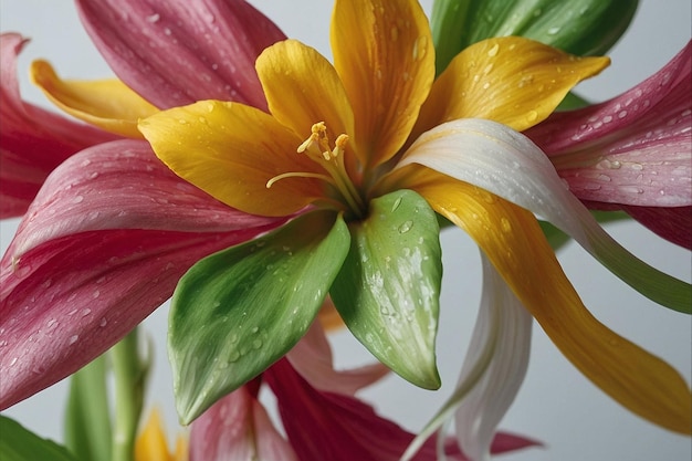 Closeup of a flower petal texture