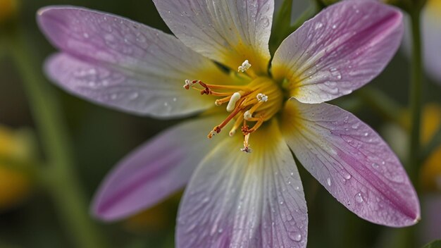 Closeup of a flower s anther