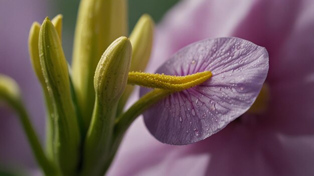 Closeup of a flower s anther