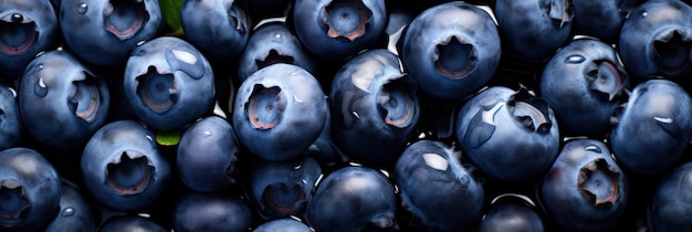 Closeup of Fresh Blueberries