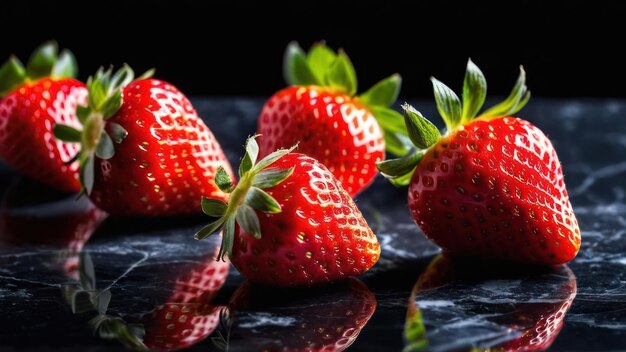 A CloseUp of Fresh Strawberries