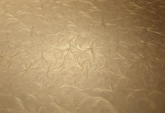 Closeup of a golden textured surface with a fractal