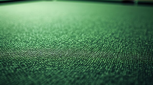 Photo closeup of green billiard cloth texture