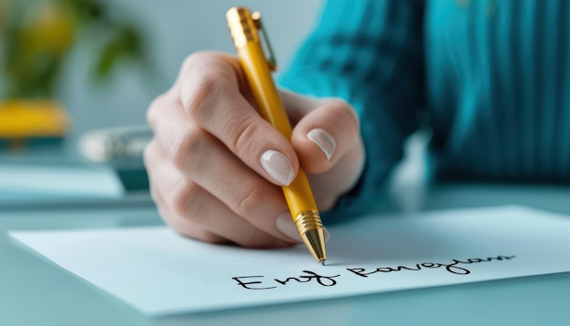 Closeup of a handwritten appreciation note for Employee Appreciation Day highlighting a personal