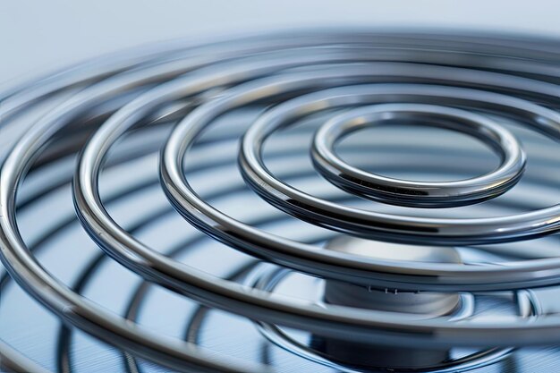 Photo closeup of a heating element spiral from a kitchen stove