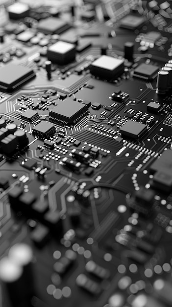 CloseUp of a HighTech Circuit Board