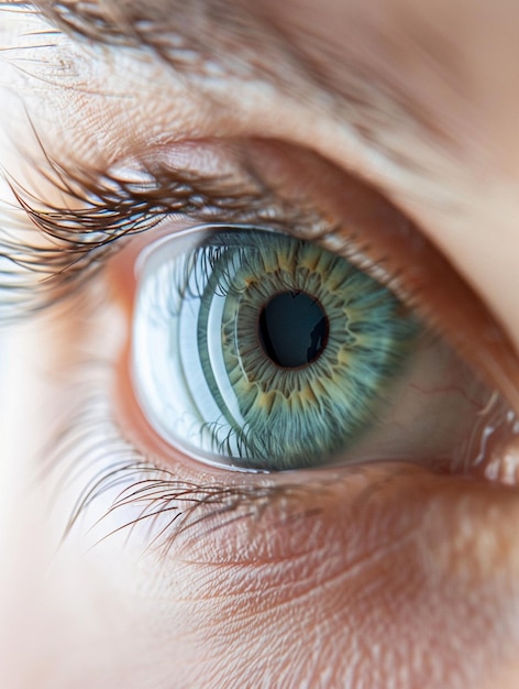 CloseUp of Human Eye with Vibrant Iris and Detailed Texture