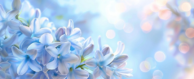 Closeup of hyacinth flower displaying vibrant textures