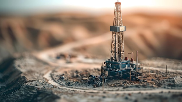 Photo a closeup of a hydraulic fracturing drill rig in operation