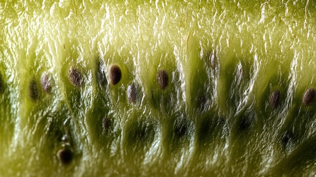 Closeup of Kiwi Fruit Slice