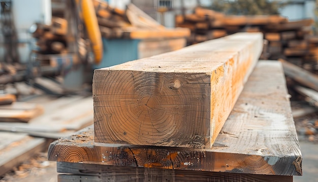 Closeup of a Knot in a RoughHewn Beam