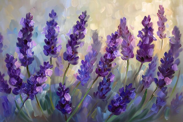 A closeup of lavender blooms in full bloom with the purple hues creating an enchanting and soothing