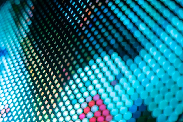 CloseUp LED blurred screen. LED soft focus background. abstract background ideal for design.