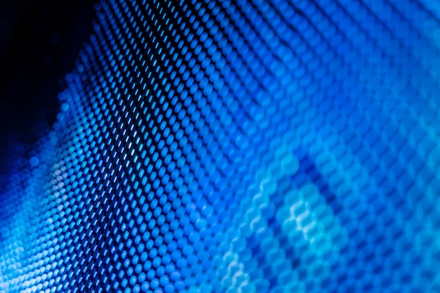 CloseUp LED blurred screen. LED soft focus background