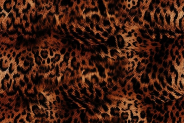 Closeup of a leopard print fabric