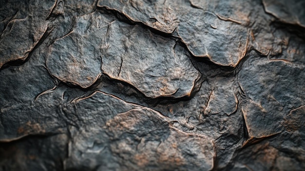 Photo a closeup macro shot of a textured rock surface