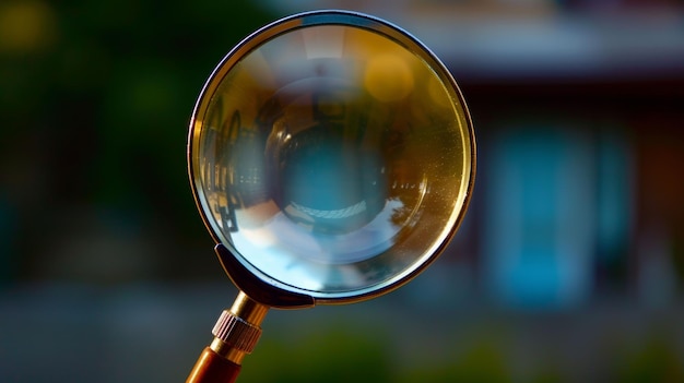 CloseUp of a Magnifying Glass