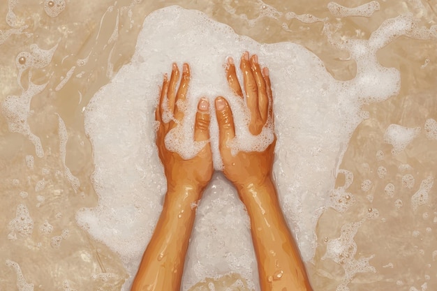 Closeup of man having back massage with honey at health spa