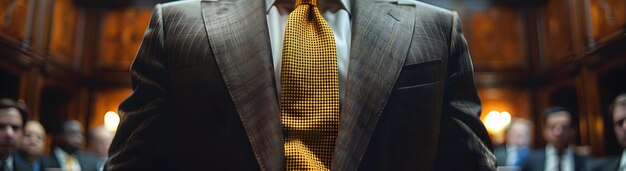 Photo closeup of a man in a suit and tie