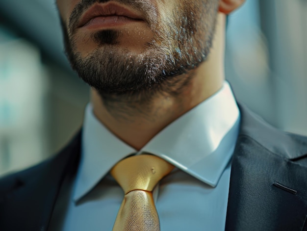 Photo closeup of man in suit