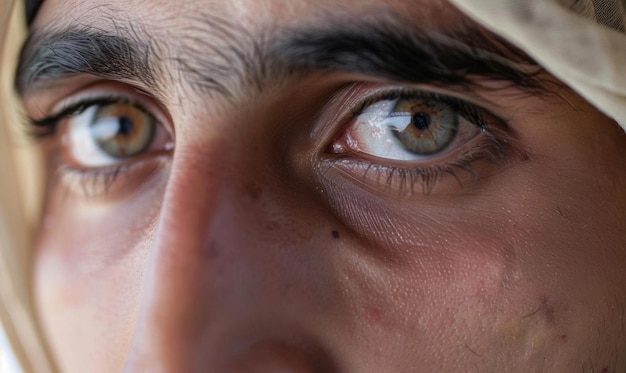 Closeup of a Mans Eyes