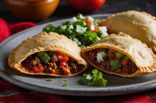 Closeup of Mexican Empanadas