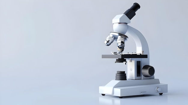 Closeup of Microscope for Scientific Research and Analysis