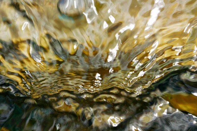 Closeup of a motion blurred mountain Stream