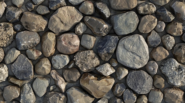 Closeup of a natural stone wall