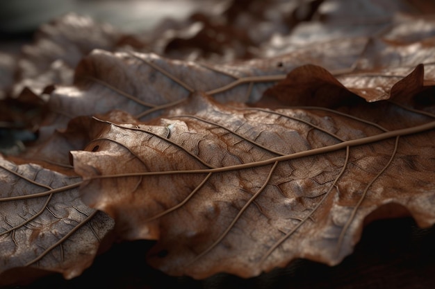 A closeup of a natural surface such as a leaf or feather with interesting texture and pattern