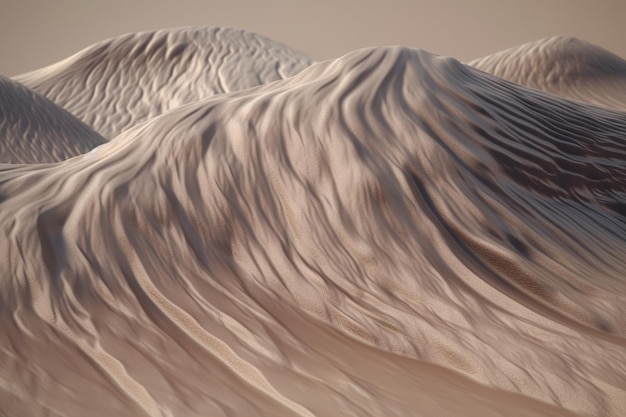 A closeup of a natural texture such as a sand dune or ice formation with intricate and interestin