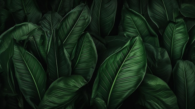 closeup_nature_view_of_green_leaf_texture_dark_wallpaper