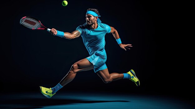 Closeup of padel player's precise forehand shot