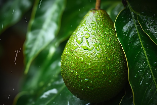 CloseUp to Perfection Ripe Avocado on a Tree Photography