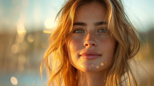 CloseUp of Person With Long Hair