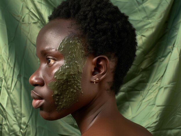 Photo a closeup of a persons back with visible skin imperfections pimples on the skin of the face