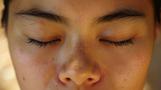 A closeup of a persons face showing the focus and concentration required to maintain proper balance