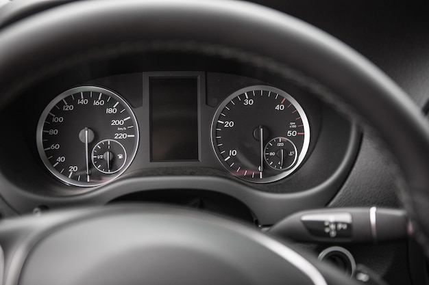 Closeup photo of car interiors