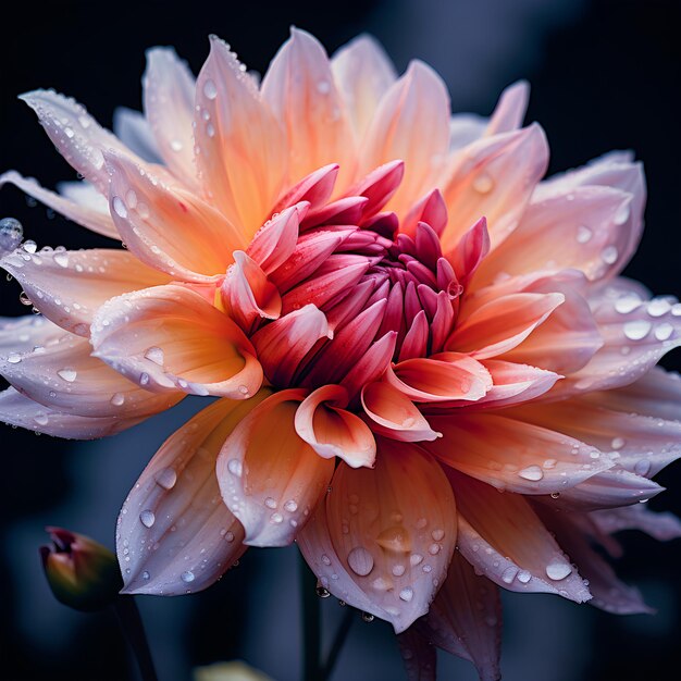 A closeup photo of a flower